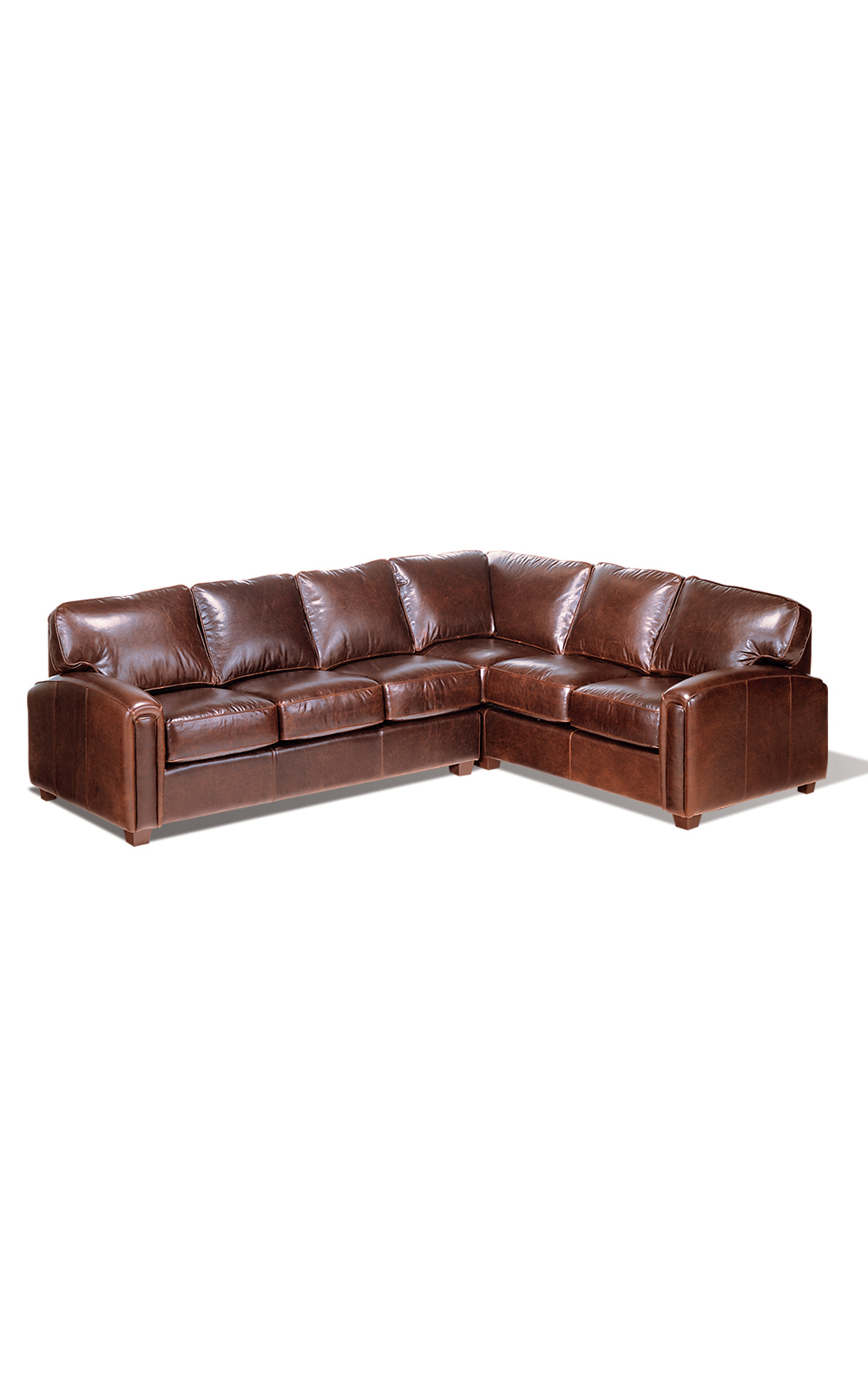 tobacco leather sectional Beau Sofa Chaise - Raf - Lucia Glendale Sectional in Tan Leather features premium leather upholstery and a sleek design Legacy - Chicago - Long