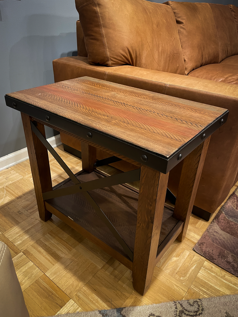 Elm Rustic End Table - IN STOCK!