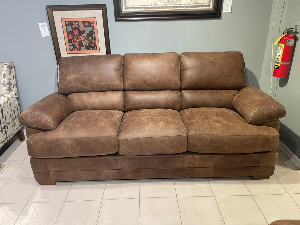 Nubuck deals leather sectional