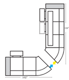 Omnia - Vermont - Long Left Sectional