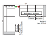 Omnia - Piedmont - Long Right Sectional