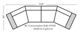 Omnia - Dominion - 2pc Conversation Sofa