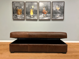 American Classics Leather - 550 Restoration - Bench Ottoman with Storage