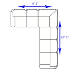 American Classics Leather - 607 Louise - Long Right Sectional