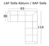 American Classics Leather - 959 Hampton - Long Right Sectional