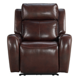 Intercon - Wainwright - Dual Power - Recliner - Reddish Brown