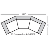 Omnia - City Craft - 3 Seat Conversation Sofa
