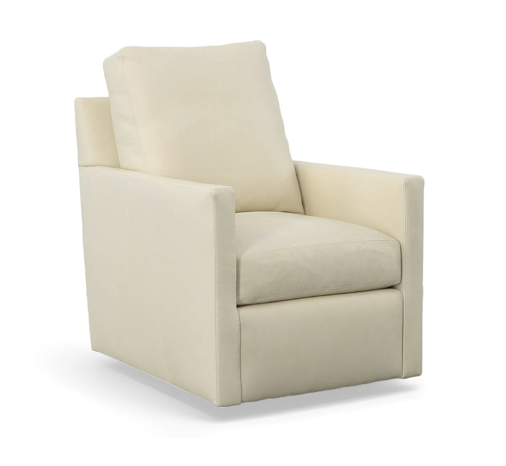American Classics Leather - 195 - Malcolm - Leather Swivel Chair