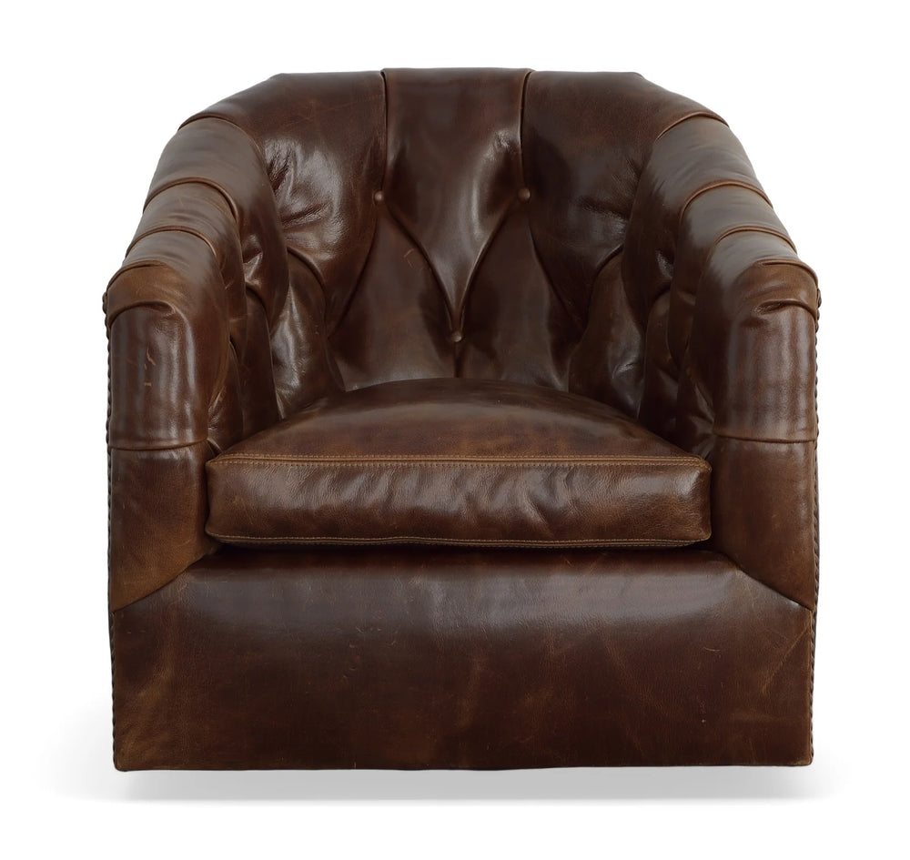 American Classics Leather - 812 - Keystone - Leather Swivel Chair