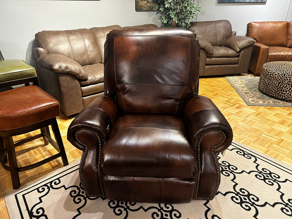 USA Premium Leather 8755 Chesterfield Cowboy Powered Recliner