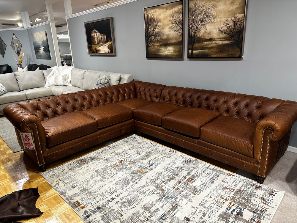 American Classics Leather - 607 Louise - Long Right - Sectional - In Stock