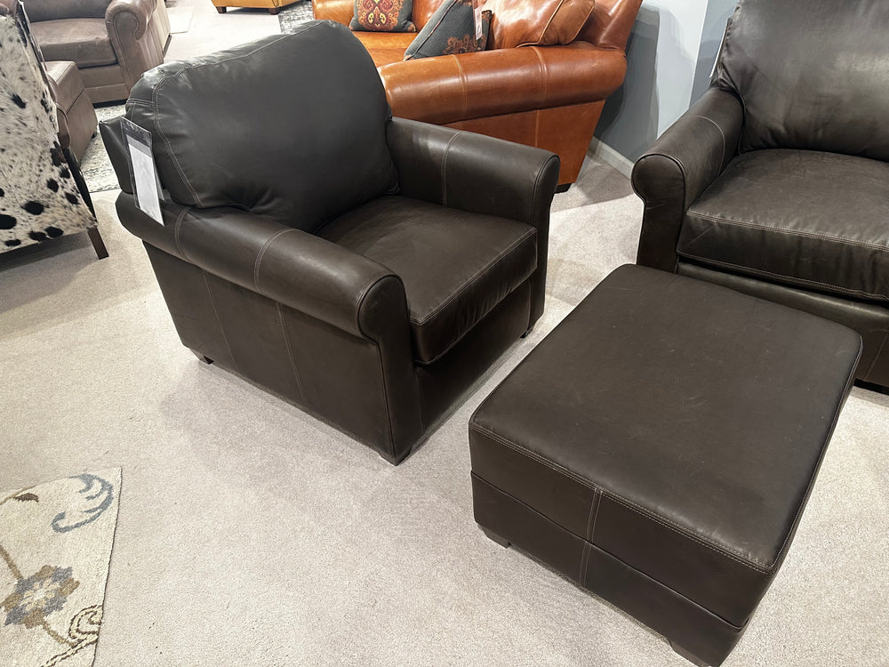 American Classics Leather - 281 - Chair and Ottoman - In-Stock!