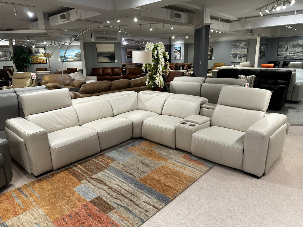 Leather and More - Catania - Powered Reclining Sectional