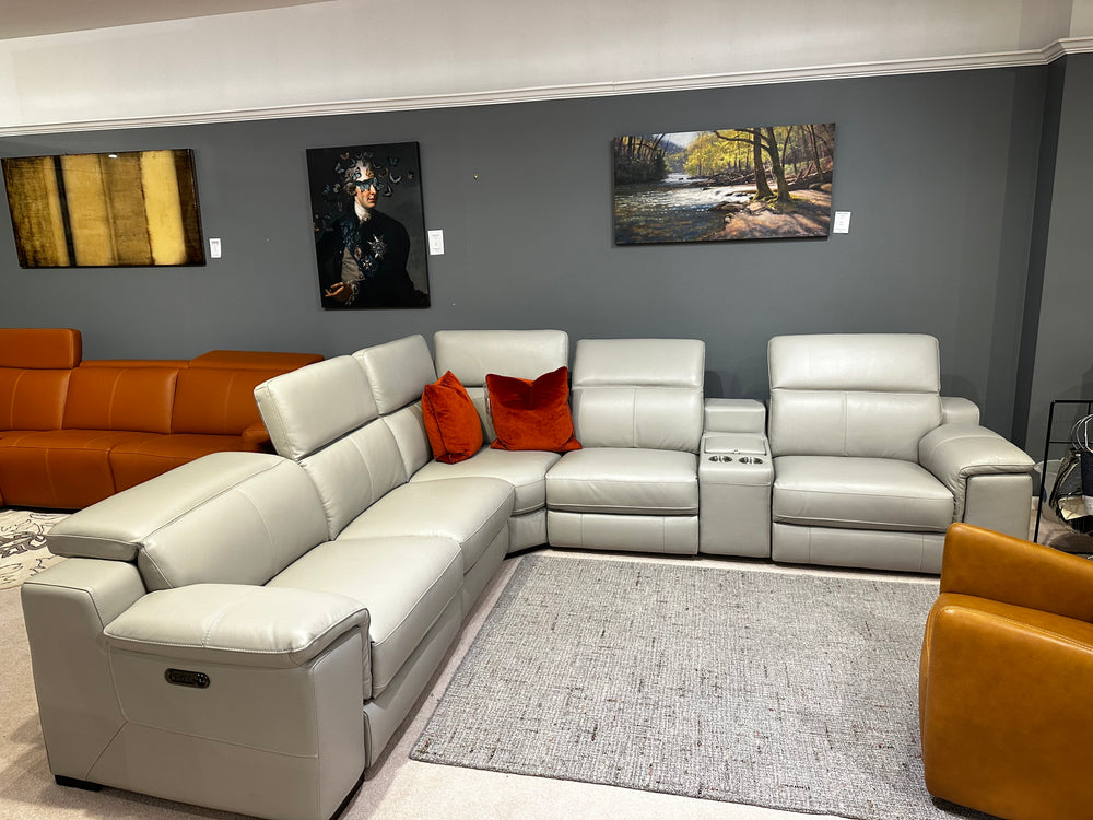 Leather and More - Lucca - Powered Reclining Sectional