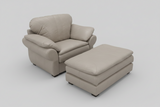 Legacy - Calgary - Chair 1/2 and Ottoman 1/2 - IN STOCK!