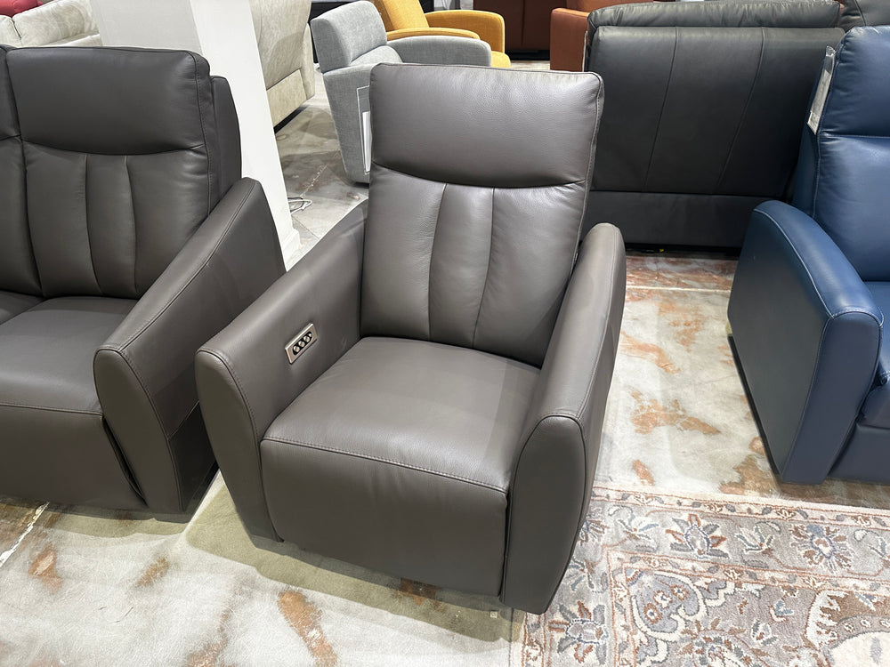 Elran - L004 - Powered Recliner Grey - In Stock!