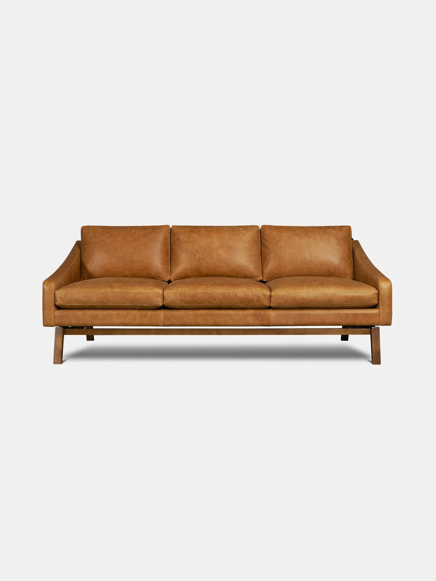 FLANNEL SOFA STRAND 3P ウォルナット ハイバック S347V1 Sofa - Salt and pepper