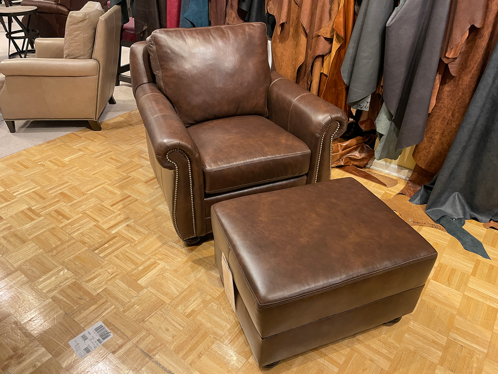 American Classics Leather - 289 - Chair and Ottoman - In-Stock!