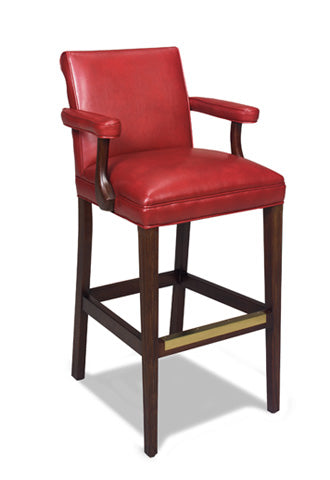 American Classics Leather - 698A - Barstool with Arms