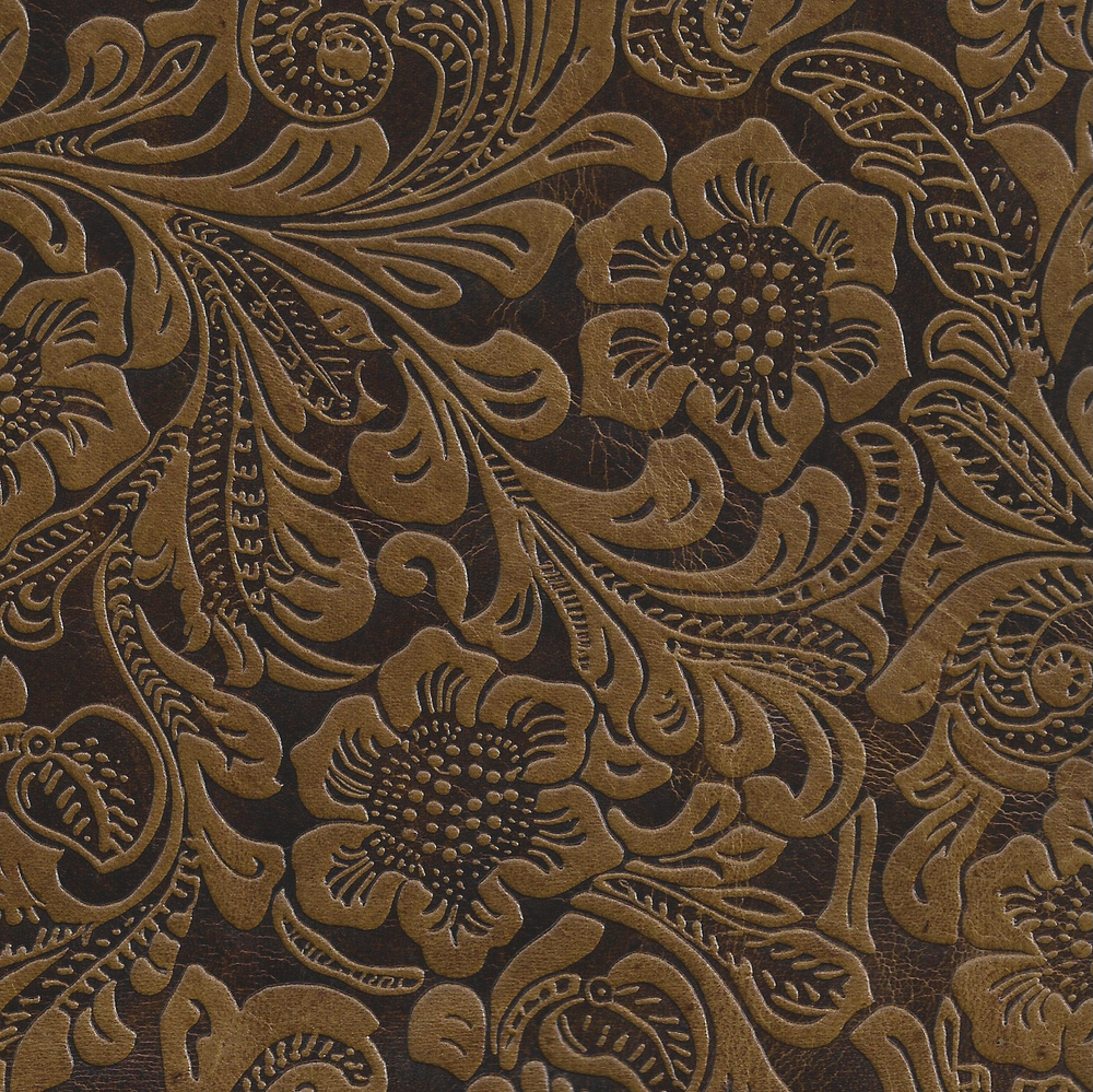 Legacy Swatch - GRADE 6 - Bromton Floral - Chocolate