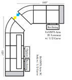 Omnia - Fairfax - Long Left Sectional