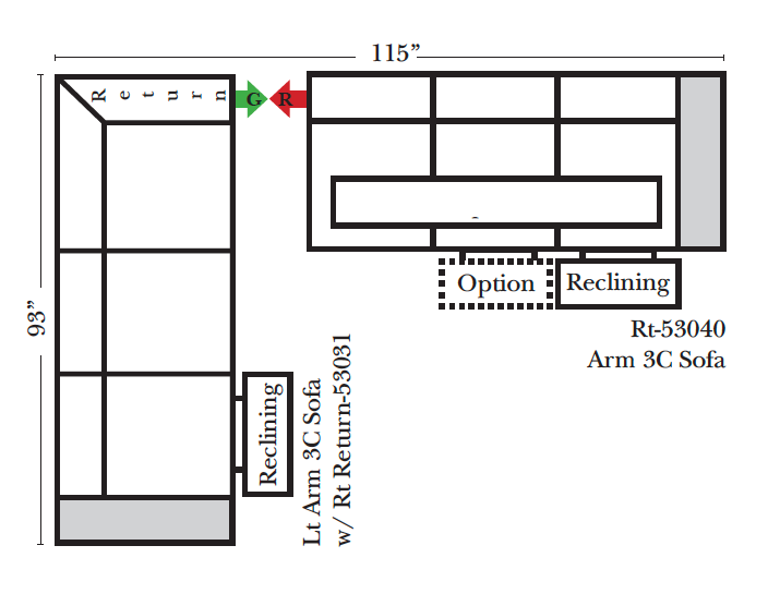 Omnia - Paramount - Long Right Sectional