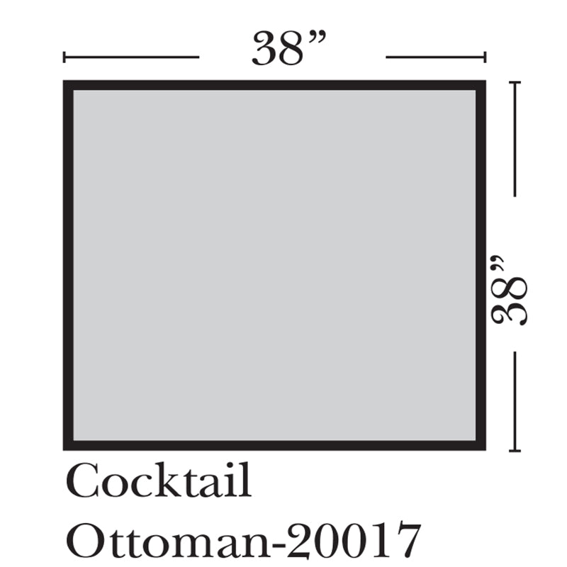 Omnia - Alpharetta - Leather Cocktail Ottoman