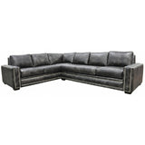 Omnia - Ashton - Leather Long Right Sectional