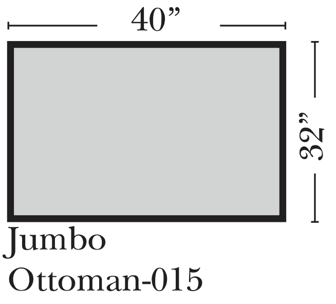 Omnia - Cedar Heights - Jumbo Ottoman