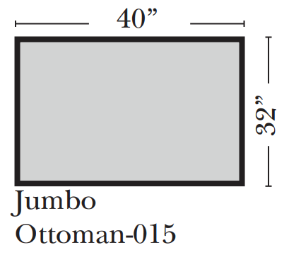 Omnia - Tahoe - Jumbo Ottoman