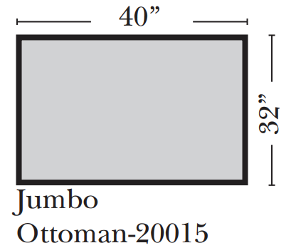 Omnia - Fifth Avenue - Jumbo Ottoman