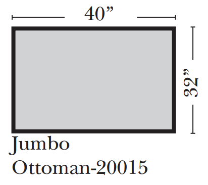 Omnia - West Point - Jumbo Ottoman