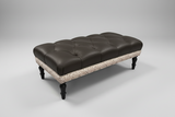 American Classics Leather - 4824 - Ottoman - With snake print -  In Stock!