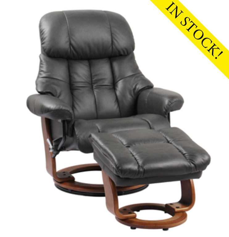 Benchmaster - Nicholas II - Chair and Ottoman - In Stock - Charcoal Gray
