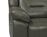 New Classic - Sebastian - Leather - Dual reclining Sofa - Grey