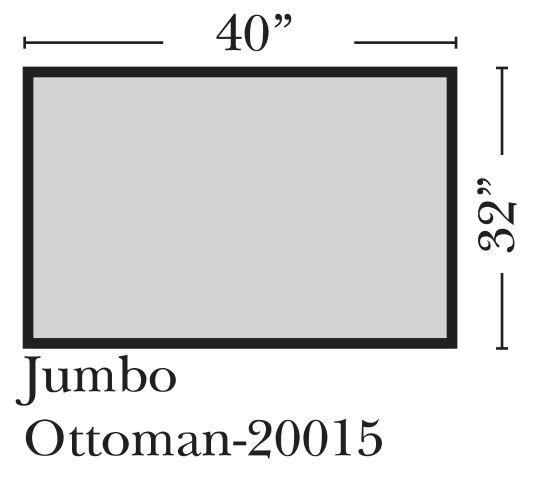 Omnia - Albany - Jumbo Ottoman